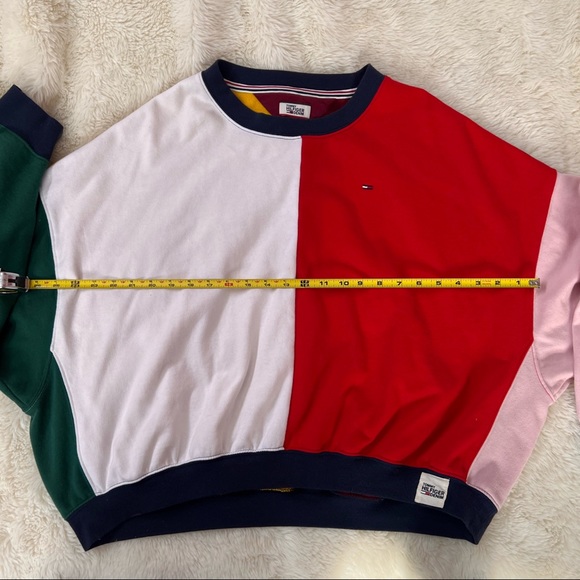 Tommy Hilfiger Colour Block Batwing Sweatshirt Comfy Awesomeness β€οΈπππ - Picture 8 of 9